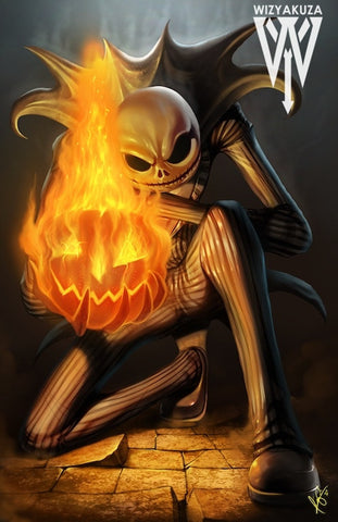 Flaming Pumpkin - Wizyakuza.com