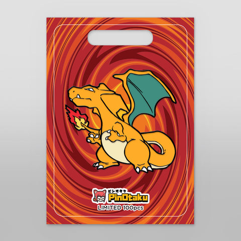 Retro Charred Dragon [Enamel Pin] [Limited 100 Pcs]