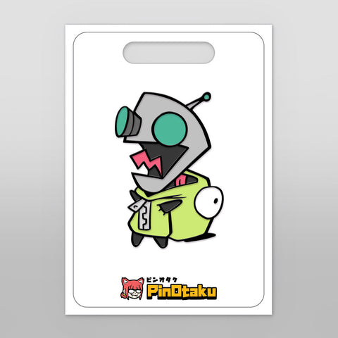 Cute Hooded Bot [Enamel Pin]
