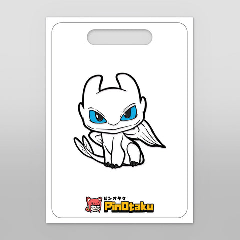 Angry Light Dragon [Enamel Pin]