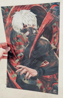 3D Triple Transition [The One-Eyed King] Lenticular Print - Wizyakuza.com